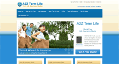Desktop Screenshot of a2ztermlife.com
